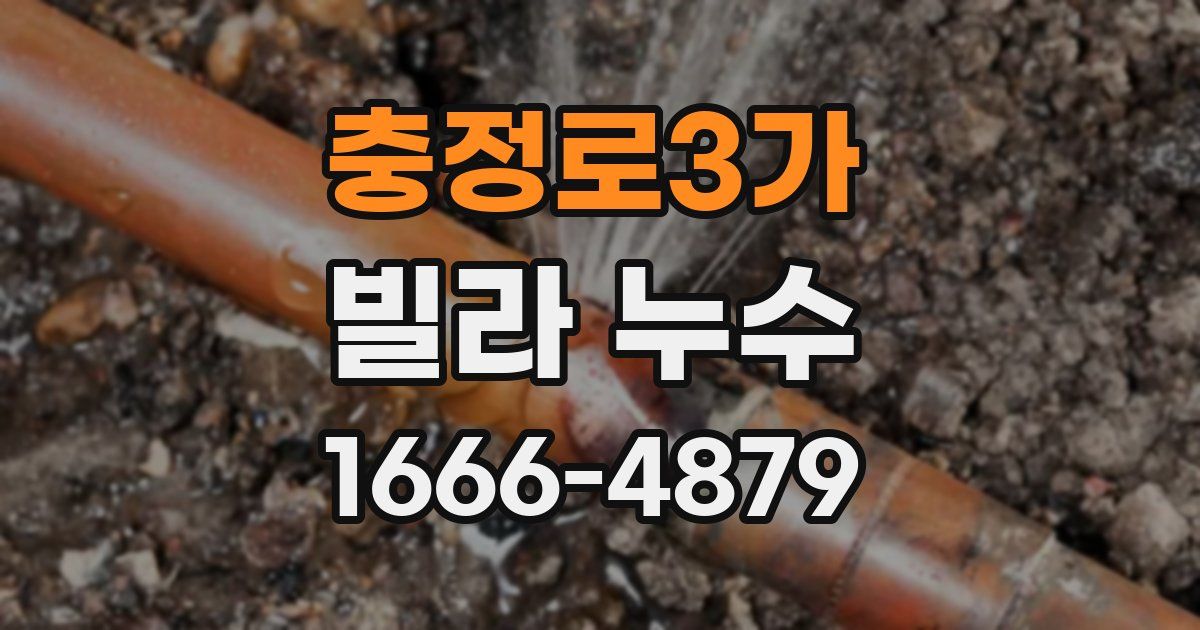 충정로3가 빌라 누수