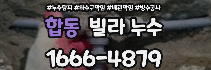 합동 빌라 누수