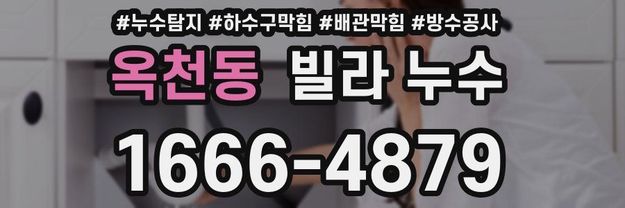 옥천동 빌라 누수