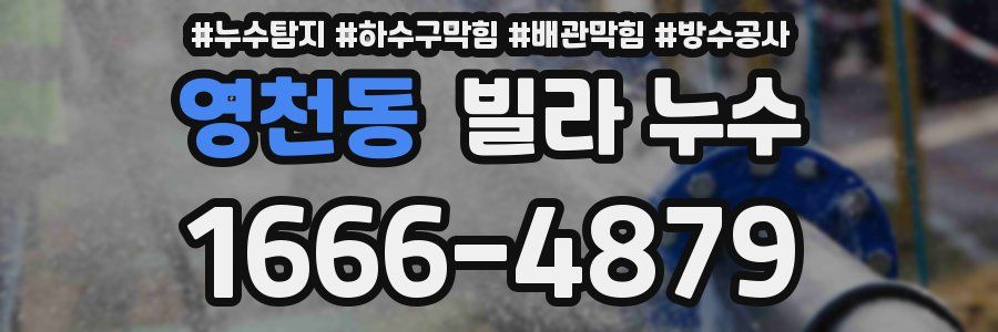 영천동 빌라 누수