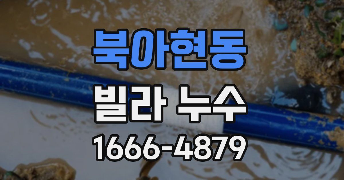 북아현동 빌라 누수