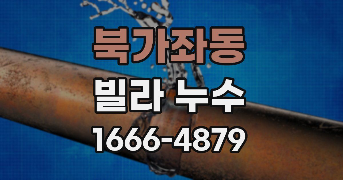 북가좌동 빌라 누수