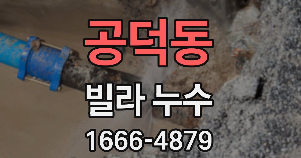 공덕동 빌라 누수