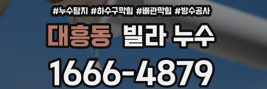 대흥동 빌라 누수