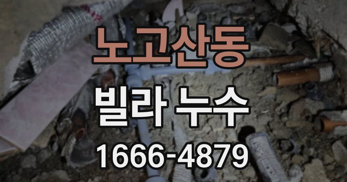 노고산동 빌라 누수