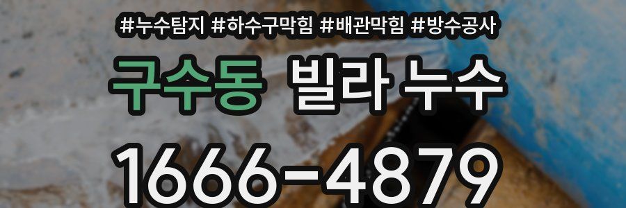 구수동 빌라 누수