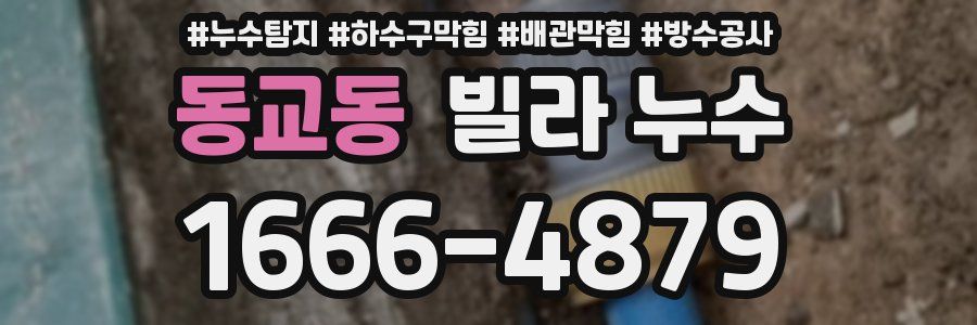 동교동 빌라 누수