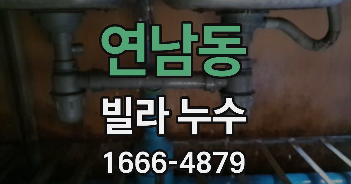 연남동 빌라 누수