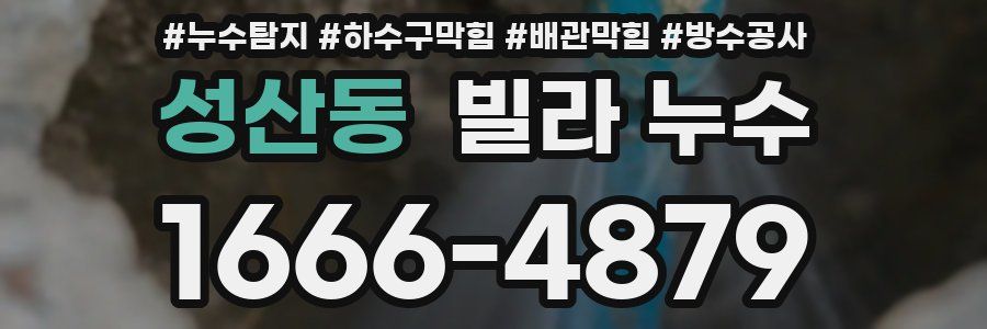 성산동 빌라 누수