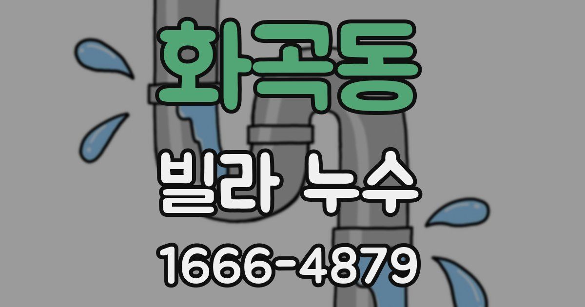 화곡동 빌라 누수