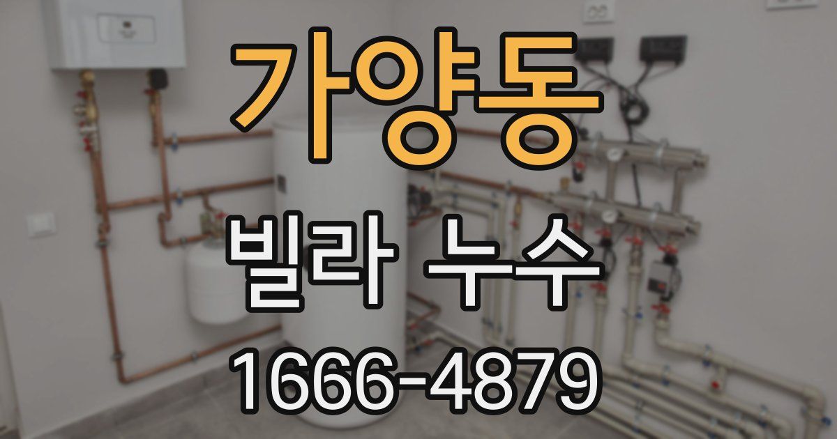 가양동 빌라 누수