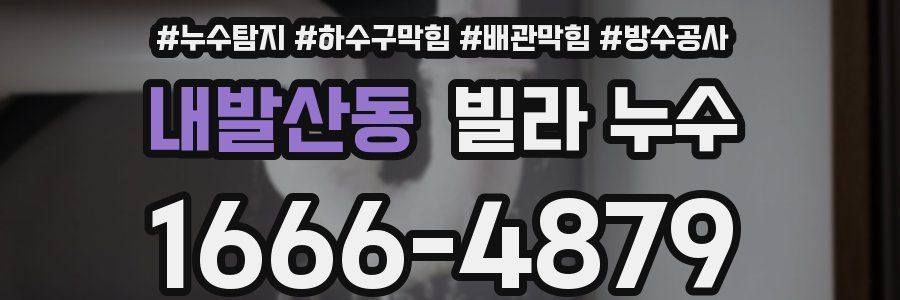 내발산동 빌라 누수