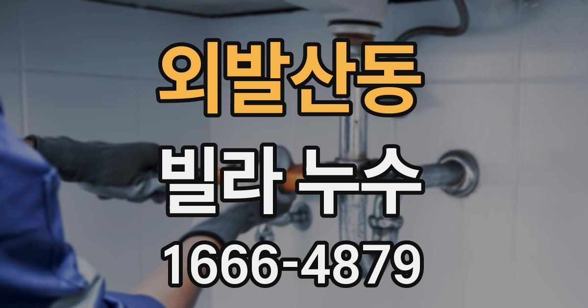 외발산동 빌라 누수