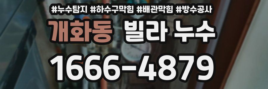 개화동 빌라 누수