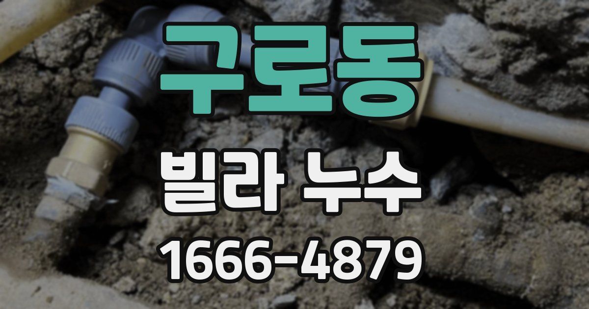 구로동 빌라 누수