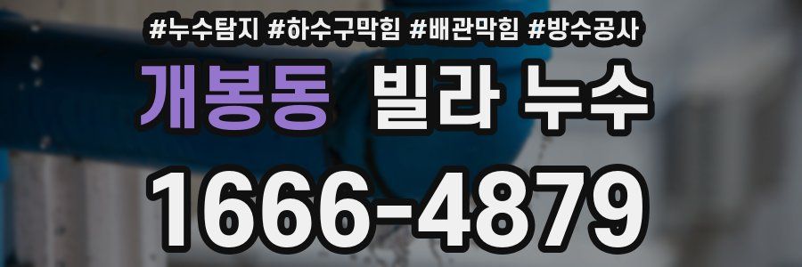 개봉동 빌라 누수