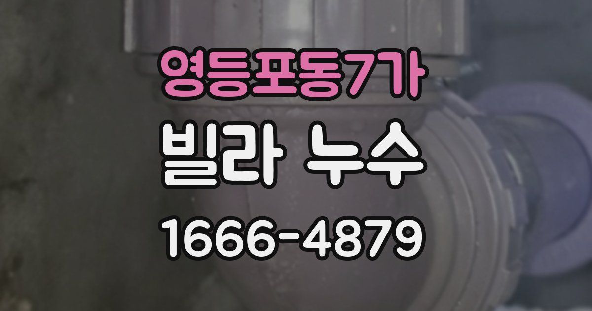 영등포동7가 빌라 누수