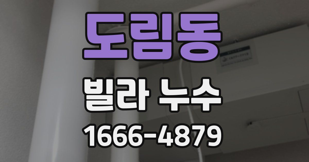 도림동 빌라 누수