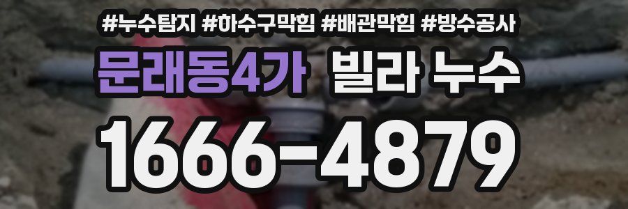 문래동4가 빌라 누수