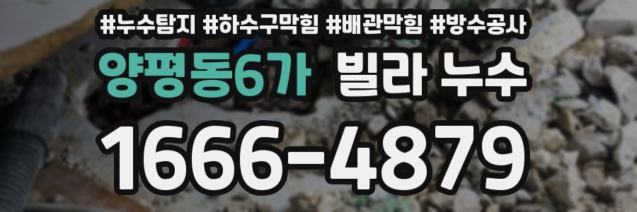 양평동6가 빌라 누수