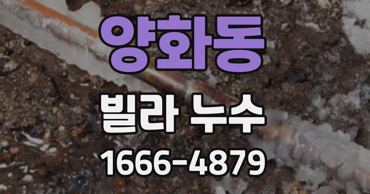 양화동 빌라 누수
