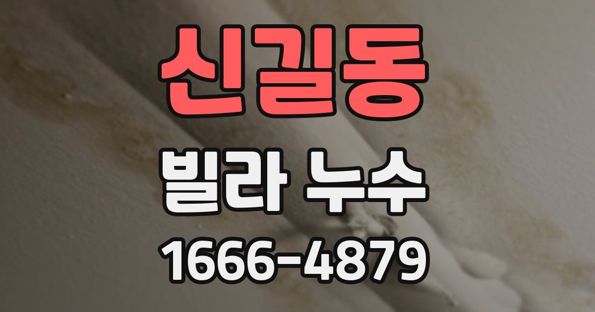 신길동 빌라 누수