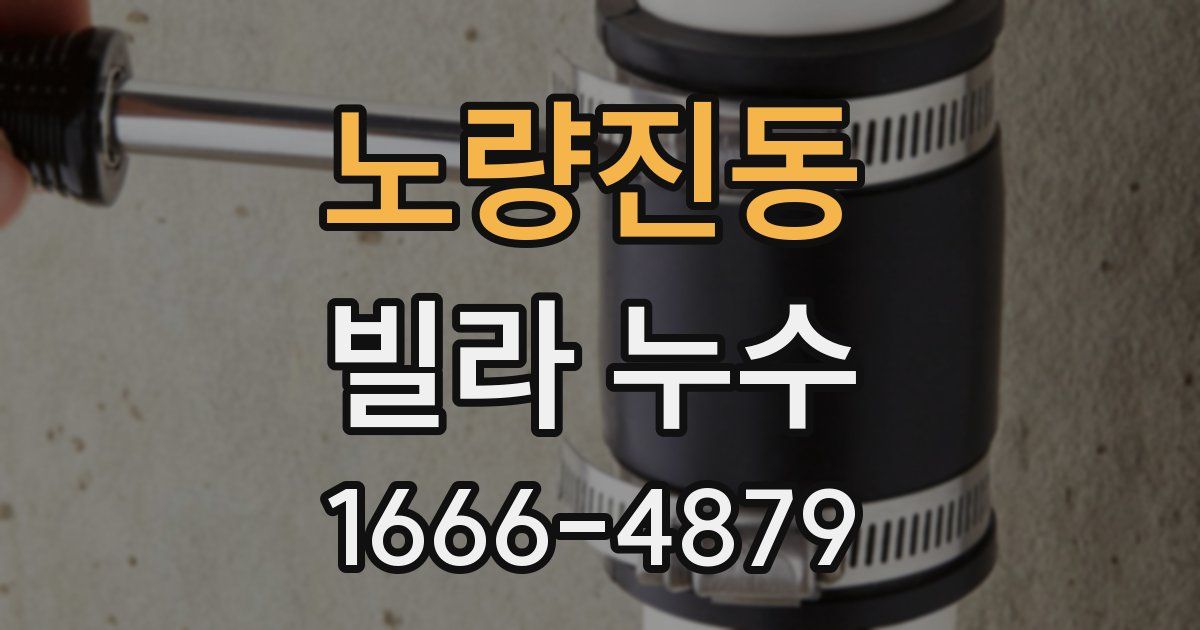 노량진동 빌라 누수
