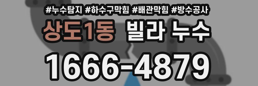 상도1동 빌라 누수
