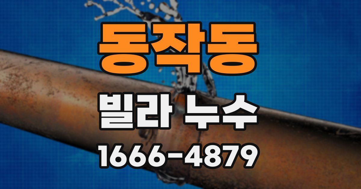 동작동 빌라 누수