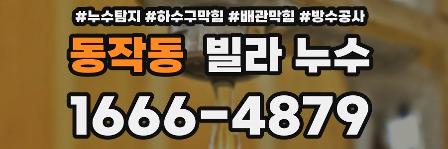 동작동 빌라 누수