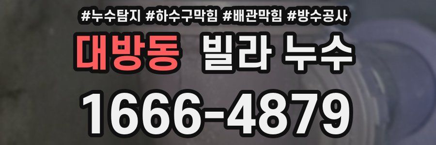 대방동 빌라 누수