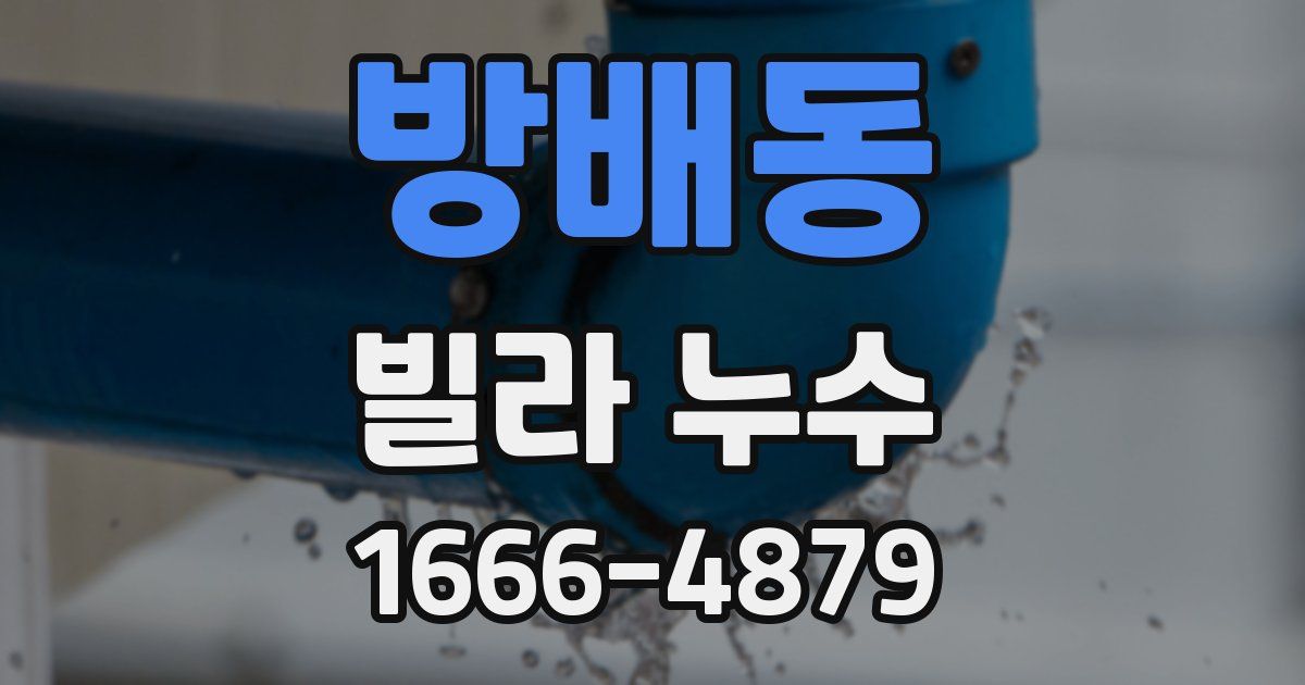 방배동 빌라 누수