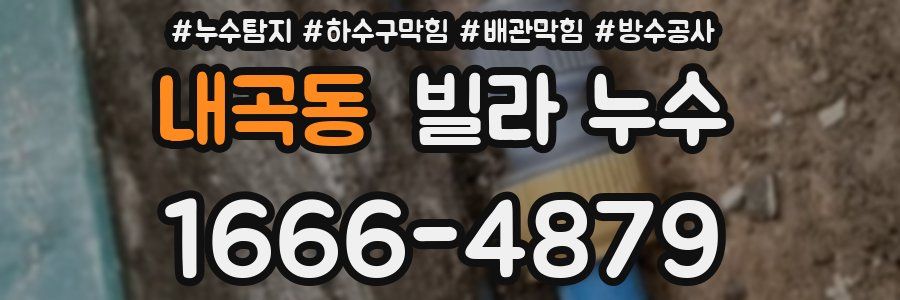 내곡동 빌라 누수