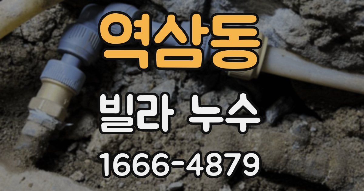 역삼동 빌라 누수