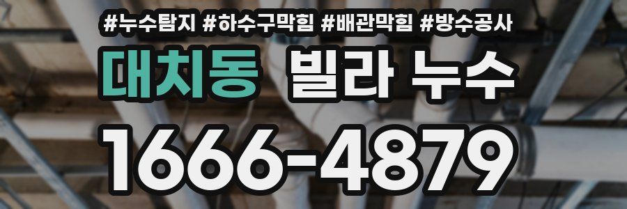 대치동 빌라 누수