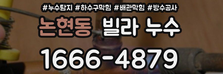 논현동 빌라 누수