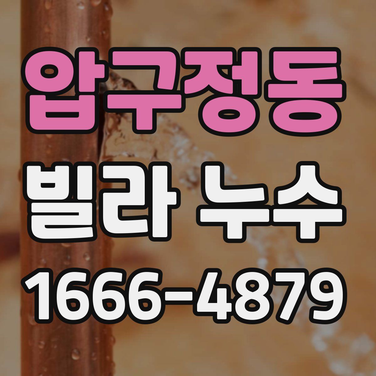 압구정동 빌라 누수