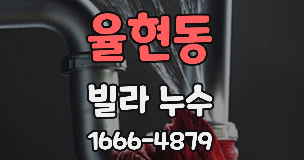 율현동 빌라 누수