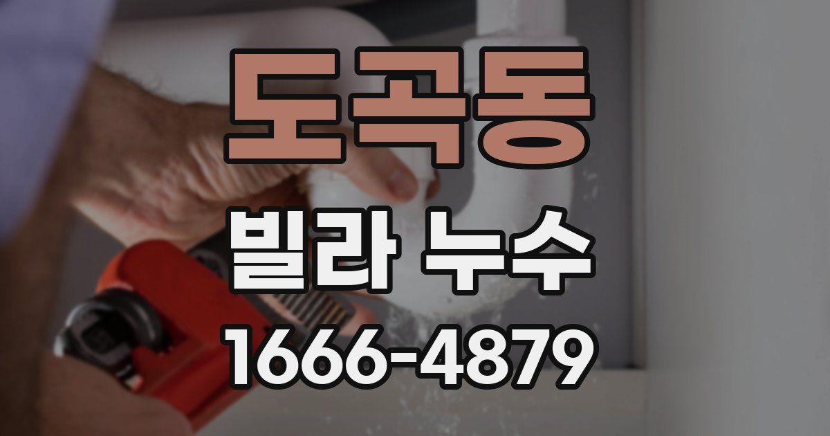 도곡동 빌라 누수