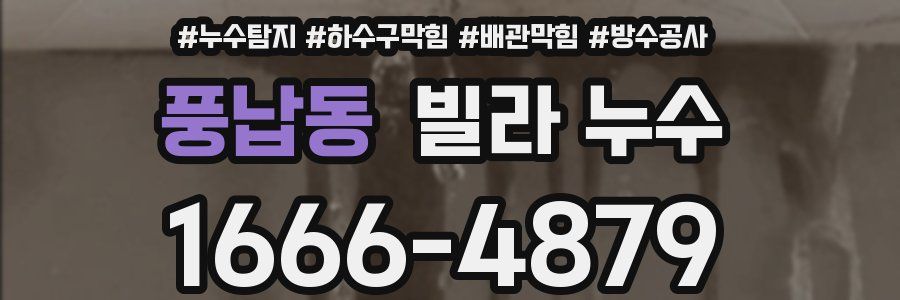 풍납동 빌라 누수