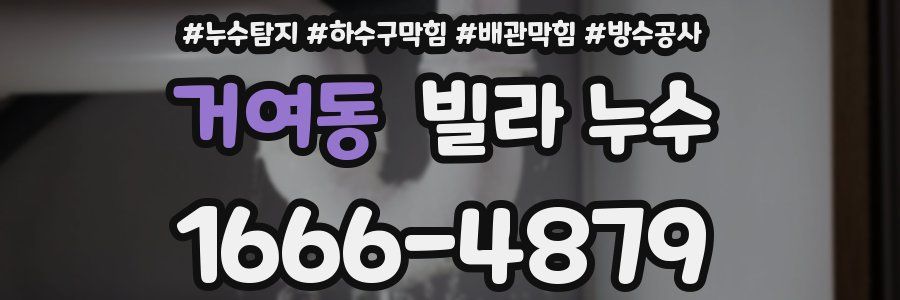 거여동 빌라 누수