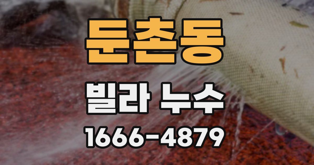 둔촌동 빌라 누수