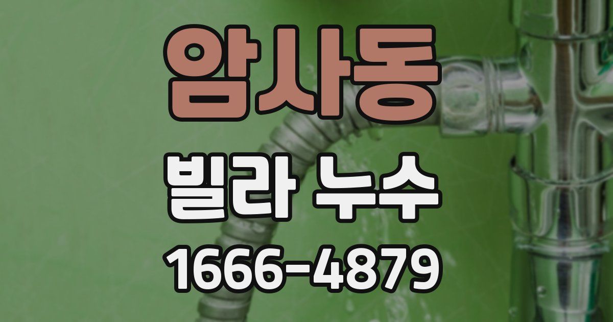 암사동 빌라 누수