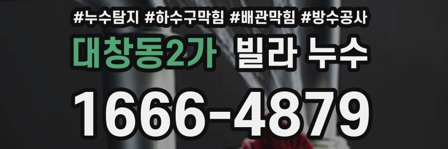 대창동2가 빌라 누수