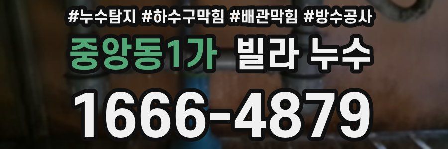 중앙동1가 빌라 누수
