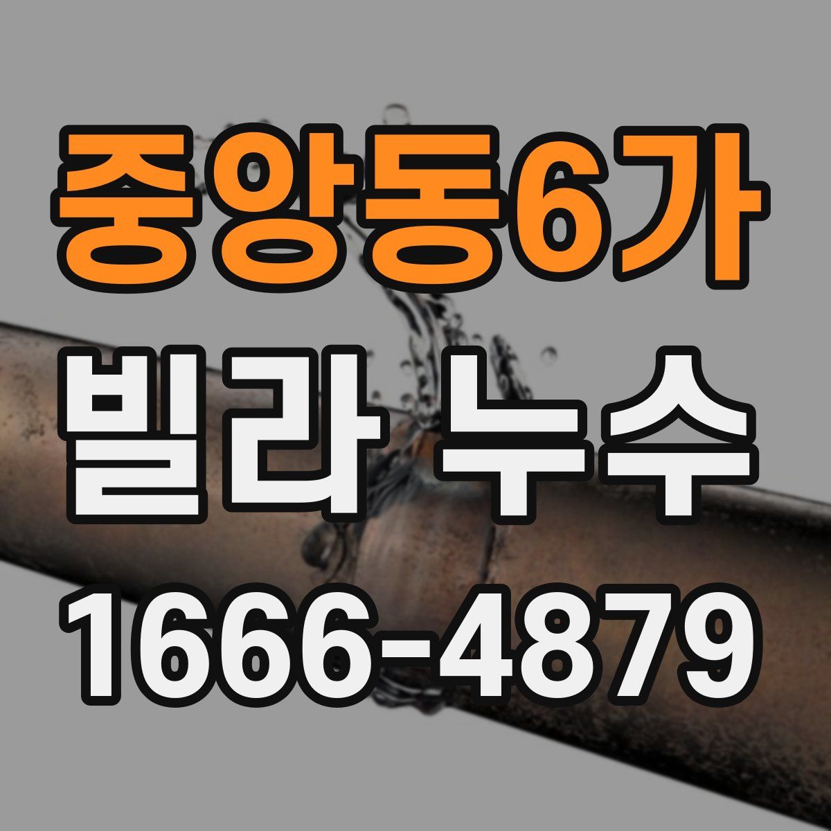 중앙동6가 빌라 누수