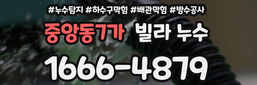 중앙동7가 빌라 누수