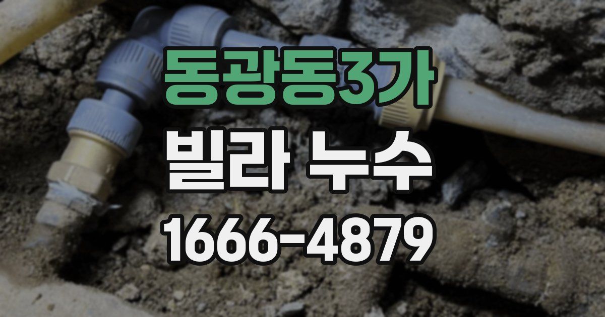 동광동3가 빌라 누수