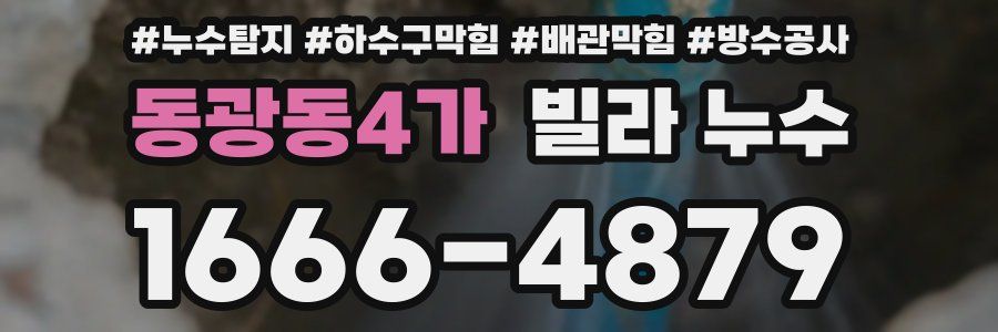 동광동4가 빌라 누수
