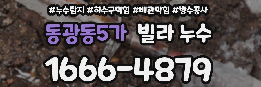동광동5가 빌라 누수